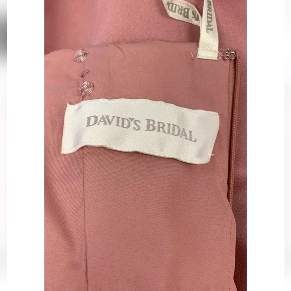 David's Bridal Pink Gown - Picture 3 of 11
